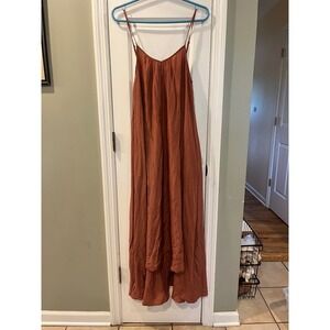 PS The Label Resort Maxi Rosewood Terracotta High Low Adjustable Straps S b6